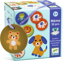 Djeco memory degli animali di peluche