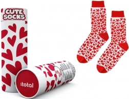 Calzini in cotone con cuoricini