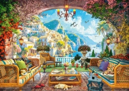Puzzle RAVENSBURGER Vista fiabesca sul Mediterraneo, 1000 pezzi