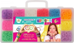 Set creativo per intrecciare elastici con telaio e accessori