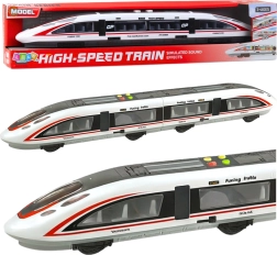 Treno passeggeri rapido FUXING con porte apribili, luci e suoni