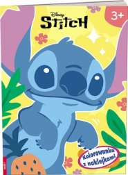 disney stitch: libro da colorare con adesivi