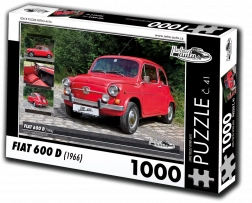 Puzzle RETRO-AUTA Fiat 600 D (1966) – 1000 pezzi