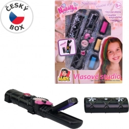 Studio dei capelli con colorazione e accessori