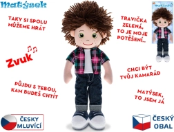Bambolotto parlante di peluche Matýsek 37 cm
