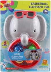 Canestro da bagno con elefante – mini basket per bambini