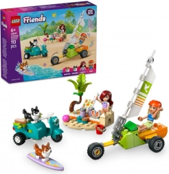 Lego Friends avventura con cagnolini surfisti e scooter