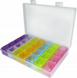 Ag979b scatola per accessori con ricamo di diamanti