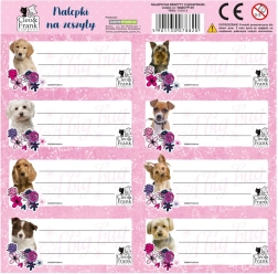 Derform foglio di adesivi per quaderni cagnolini 8 pz - 1 pezzo