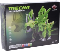 Kit di costruzione RC dinosauro Mecha Triceratops 23,7 cm