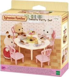 Sylvanian Families tavolo, sedie e dolci – set da tè per personaggi