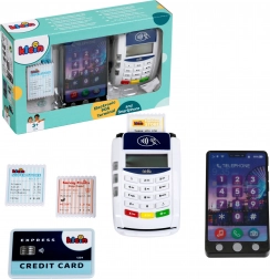 Terminale di pagamento POS giocattolo con smartphone e accessori KLEIN