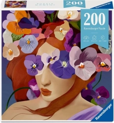 Puzzle RAVENSBURGER Moment Testa floreale Viola 200 pezzi