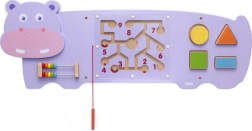 VIGA pannello sensoriale manipolativo ippopotamo FSC Montessori