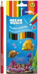 Matite Colorate Ocean World triangolari, 12 pz