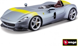 Ferrari Monza SP1 argento/blu modello in metallo 1:24