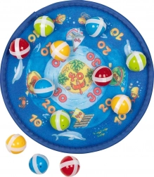 Goki bersaglio in velcro con 12 palline – oceano