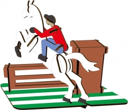 Woodcraft puzzle 3D in legno portamatite Corse