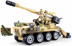 Set di costruzioni SLUBAN Army – cannone mobile 8x8 con mortaio terrestre