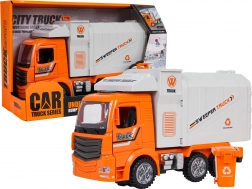 Camion dei rifiuti interattivo con luci e suoni – arancione