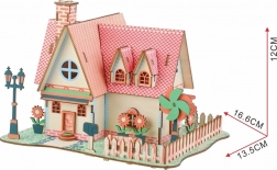 Puzzle 3D in legno del Castello dei Girasoli