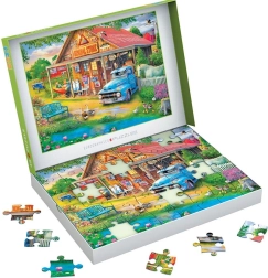 Puzzle EUROGRAPHICS Connecting Pieces: negozietto di paese 48 pezzi