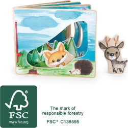 Libro illustrato interattivo in legno Small Foot