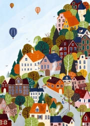 Puzzle Città del Bosco 1000 pezzi PIECES & PEACE