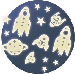 Adesivi fosforescenti da muro Spazio di DJECO