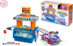 Auto che cambia colore con set autolavaggio 35 cm – confezione in ceco