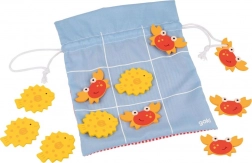 Goki Tris in legno Granchi contro Pesciolini