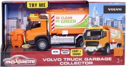 Majorette Grand Volvo camion della spazzatura 19 cm con luci e suoni