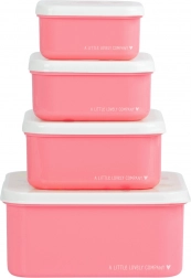 Set di quattro contenitori per snack A Little Lovely Company – Gelato