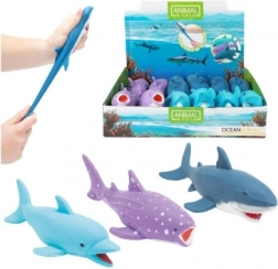 Animaletto marino antistress estensibile in silicone riempito di sabbia