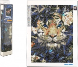 Pittura Diamante Tigre Nascosto 30x40 cm