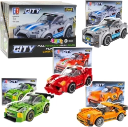 Set di costruzioni 2in1 auto e robot con motore a retrocarica (194–216 pezzi)