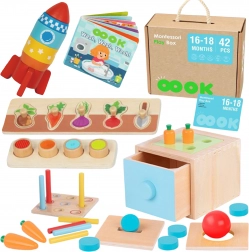 Scatola educativa Montessori Tooky Toy 7 in 1