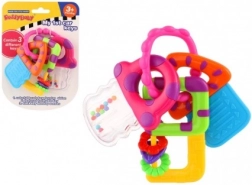 Sonaglio e massaggiagengive chiavi per neonati 3m+