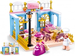 Set di costruzione Sluban Girl's Dream Village – panetteria d'epoca