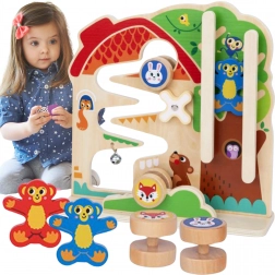 Tabella Manipolativa in Legno Montessori Labirinto Tooky Toy