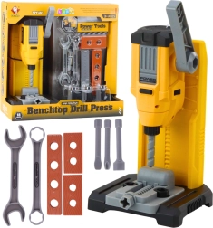 Set da banco da lavoro per bambini con trapano e attrezzi, 18 pezzi