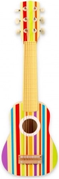 Chitarra arcobaleno in legno per bambini