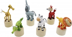 Animali safari in legno a pressione