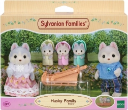Famiglia di husky SYLVANIAN FAMILIES – set di figure con slitta