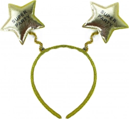 Fascia per Carnevale Super Festa in colore oro