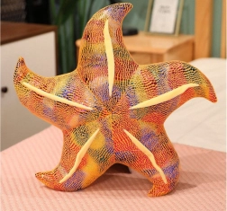 Stellina di peluche gialla cuscino 20 cm