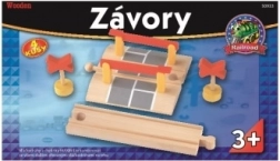 Passaggio a livello con barriere e segnali