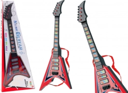 Chitarra elettrica per bambini con effetti e melodie – rossa