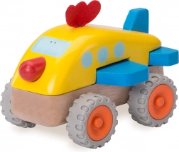 Wonderworld mini aeroplanino in legno - pulcino