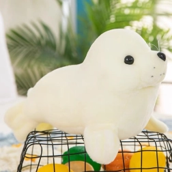Foca bianca di peluche 24 cm